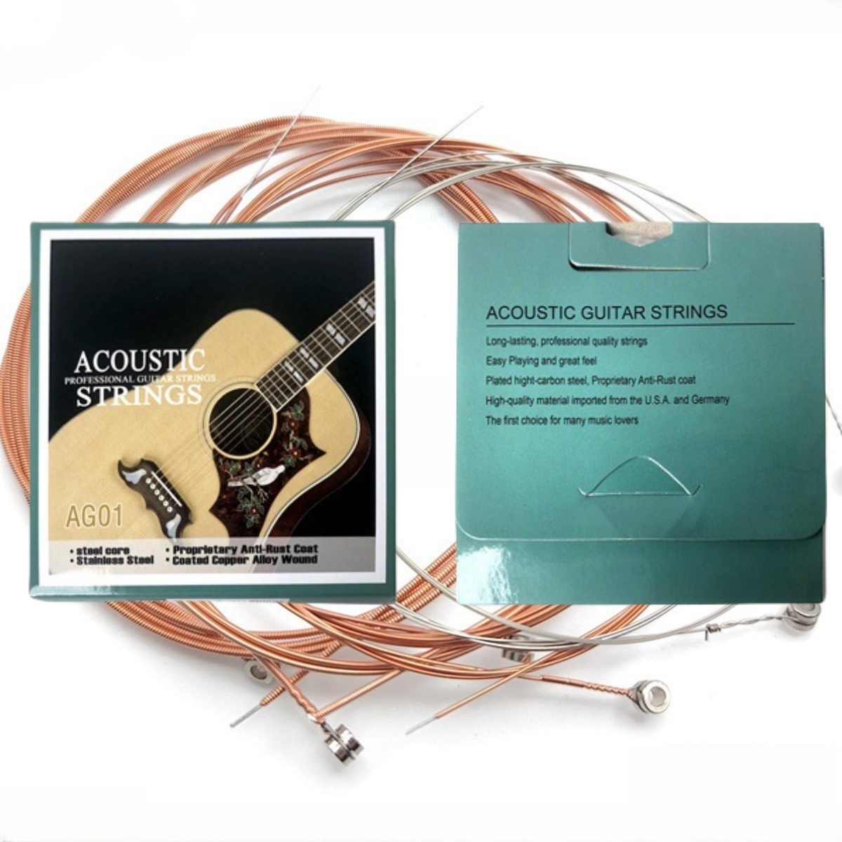 Musical Instrument Strings - Miwayer 1 Satz/6 Saiten AG01 Akustikgitarrensaiten
