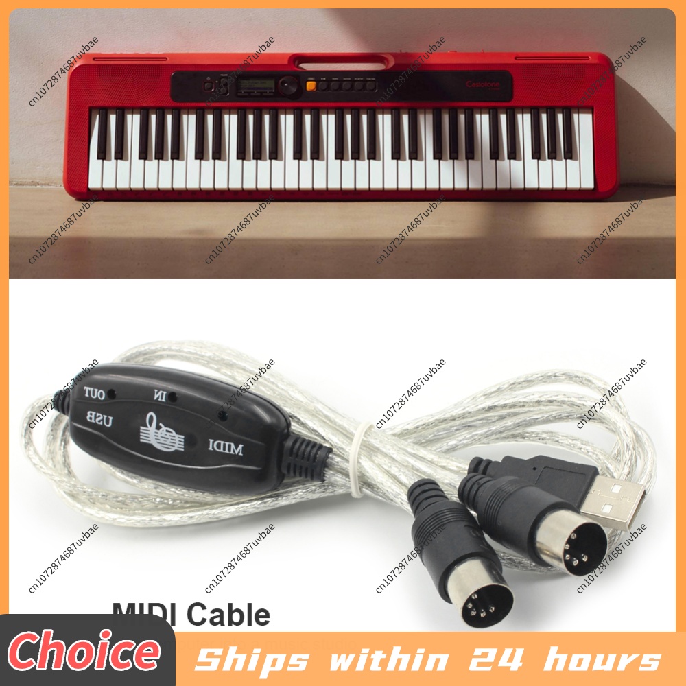 Musical Instrument Of Keyboard - Professionelles MIDI-Kabel USB IN-OUT PC-zu-Musik-Keyboard-Adapterkabel Musikalisches