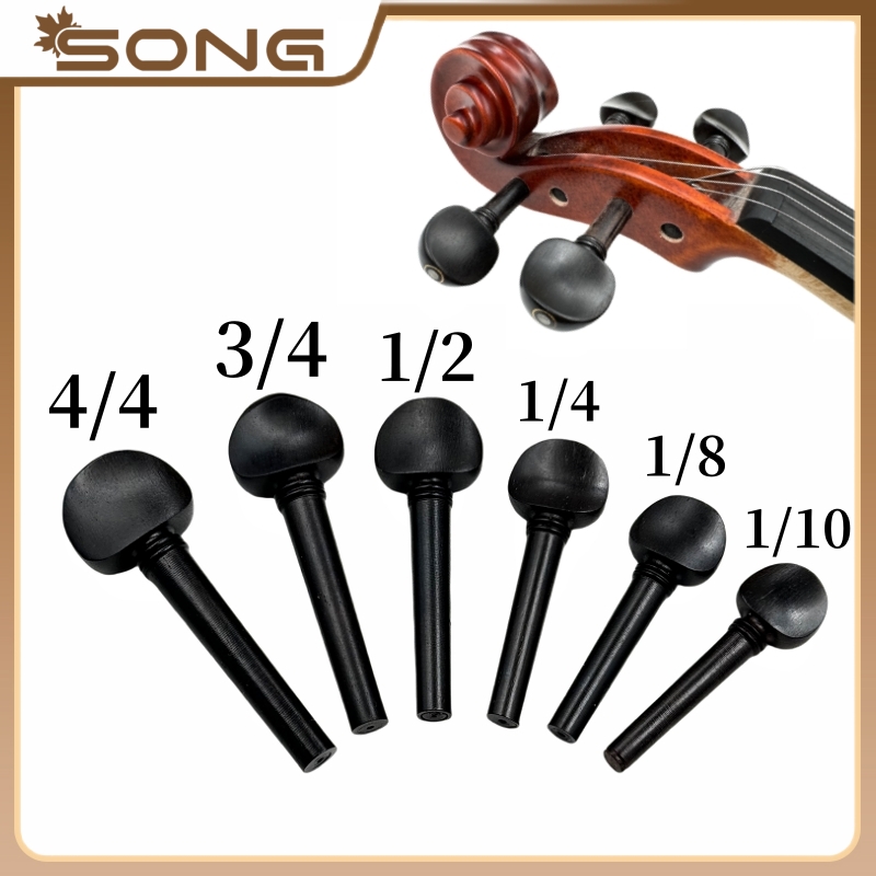 Musical Instrument Fiddle - 4 stücke Ebenholz Violine Tuning Pegs