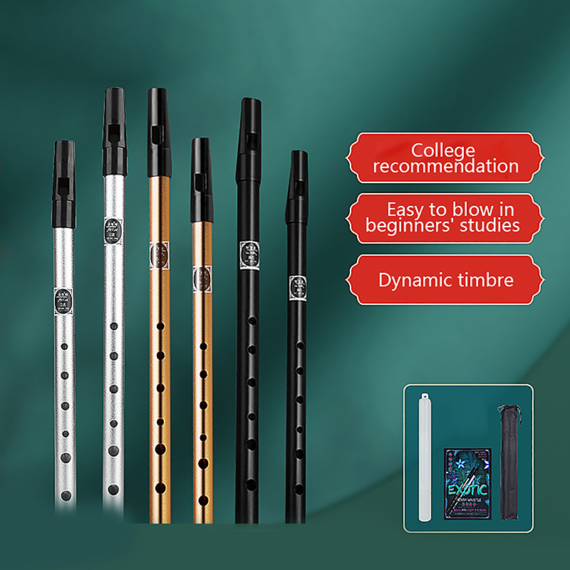 Penny Whistle D - 1pc 6 Loch Flöte c/d Schlüssel