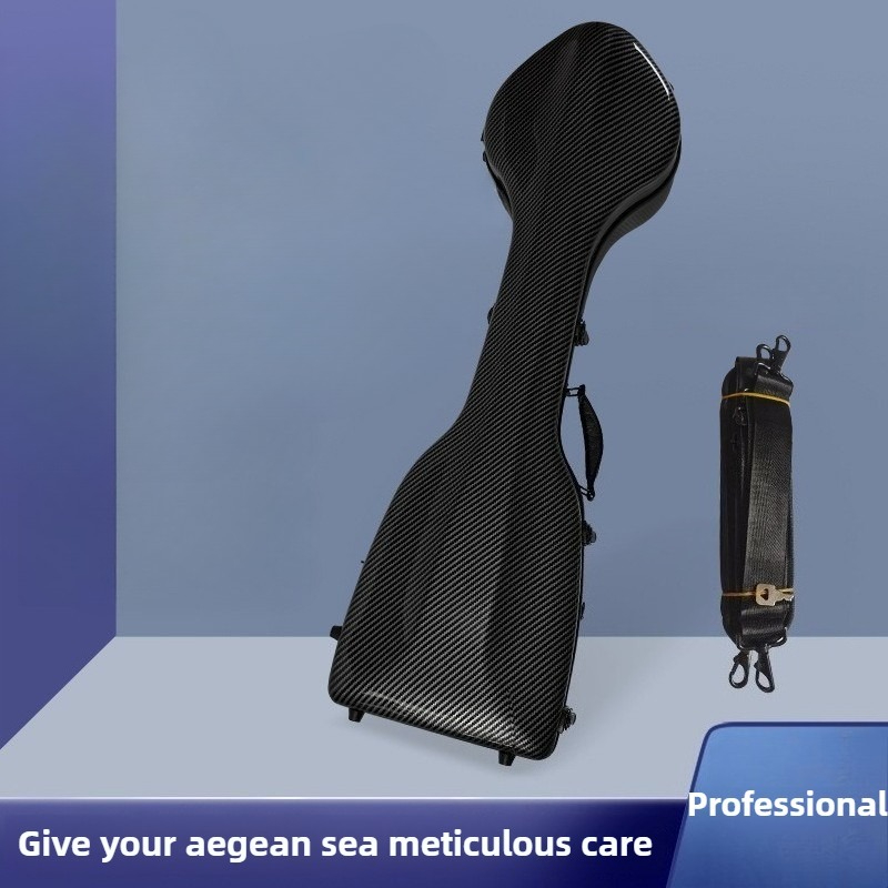 Musical Instrument Fiddle - Professionelle Pferdekopf-Geigenbox, hart, wasserdicht, verschleißfest, tragbar,
