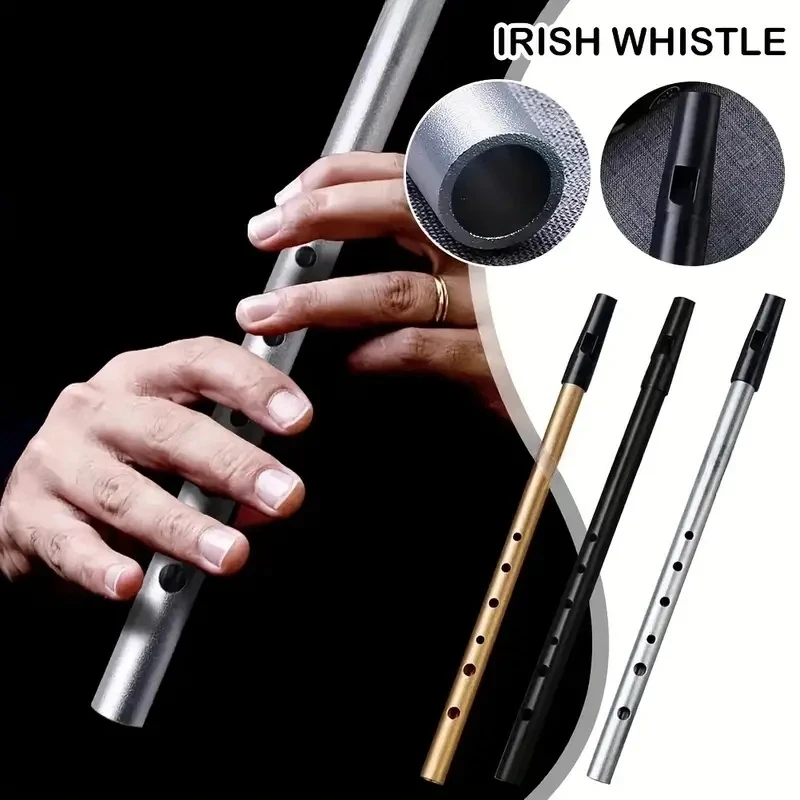 Penny Whistle D - Miwayer Authentische irische Pfeife, Flöte, C/D-Taste,