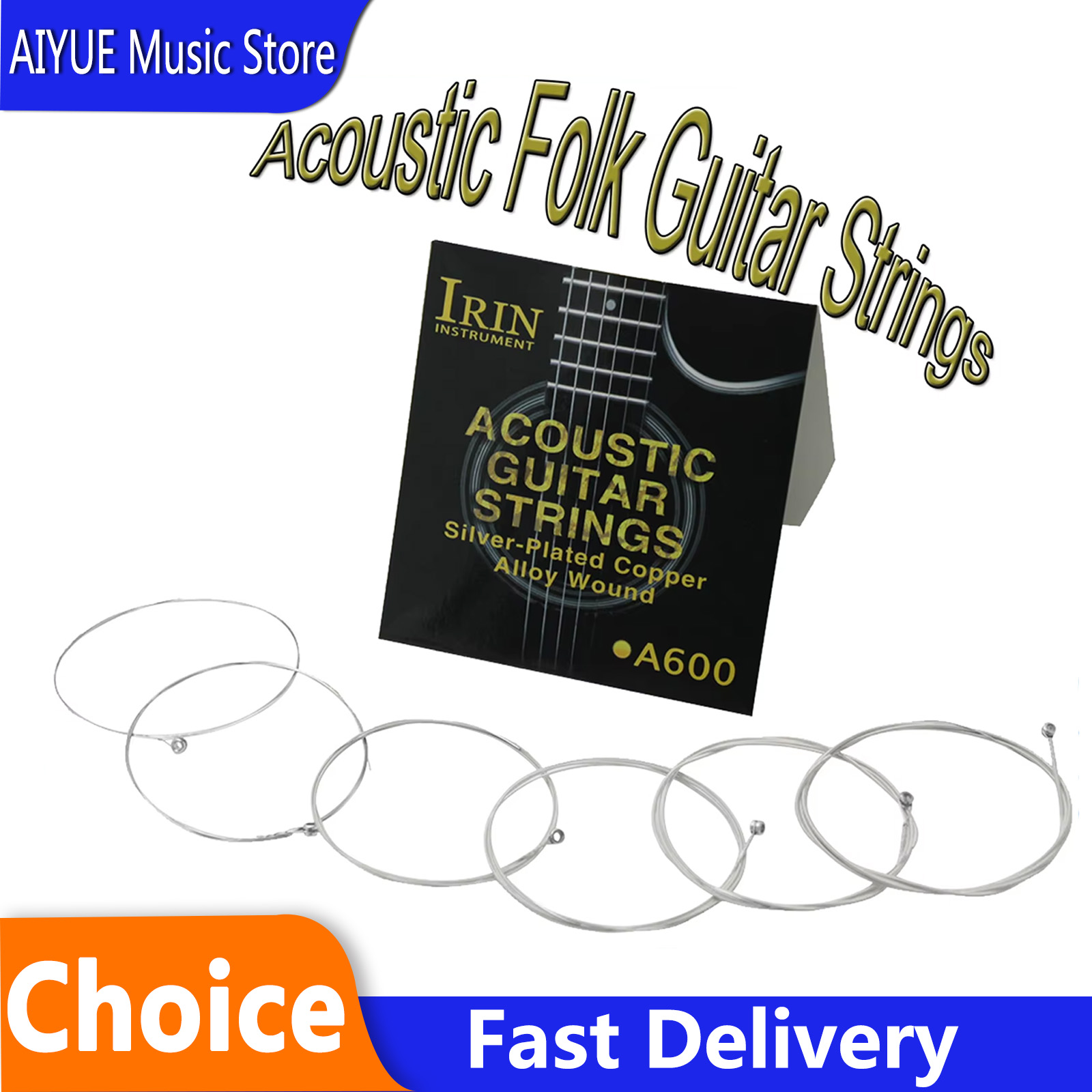 Musical Instrument Strings - IRIN A600 Saiten für Akustik-Folk-Gitarre, Ersatzteile,