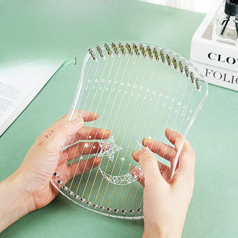 Musical Instrument Of Keyboard - 17-Saiten-Kalimba für Klangheilung, Anfänger-Kalimba, Meditation, Kinder-Daumenklavier,