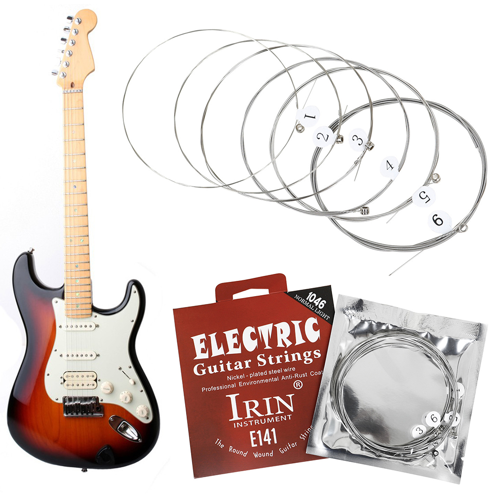 Musical Instrument Strings - Metall-E-Gitarrensaiten-Set aus Nickellegierung, Gitarrensaiten, Musikinstrumentenzubehör