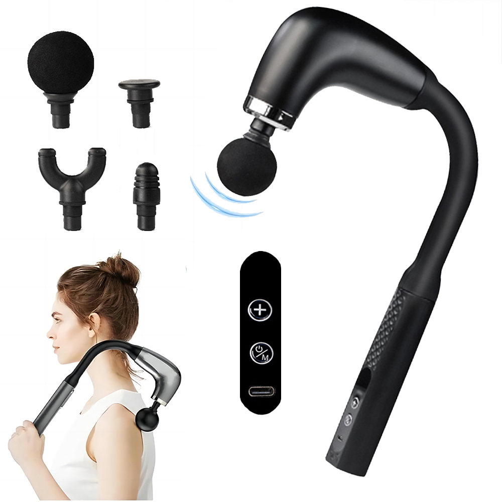 Vibraslap Percussion - Tragbare Faszienmassagepistole, elektrisches Percussionspistolen-Massagegerät, Körperentspannung mit