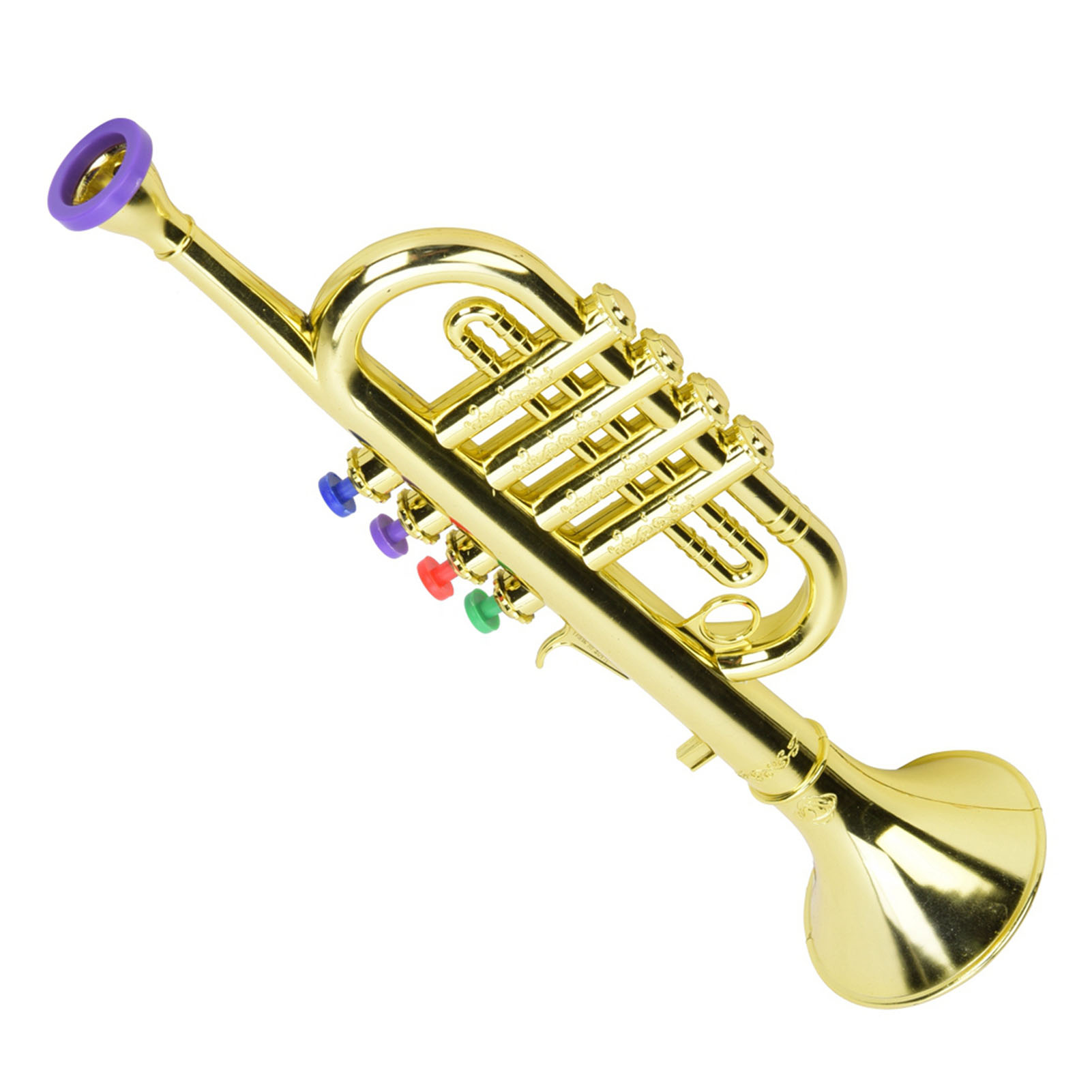 Musical Instrument Drawing - Kind Trompete Goldene Beschichtete Kunststoff Kinder