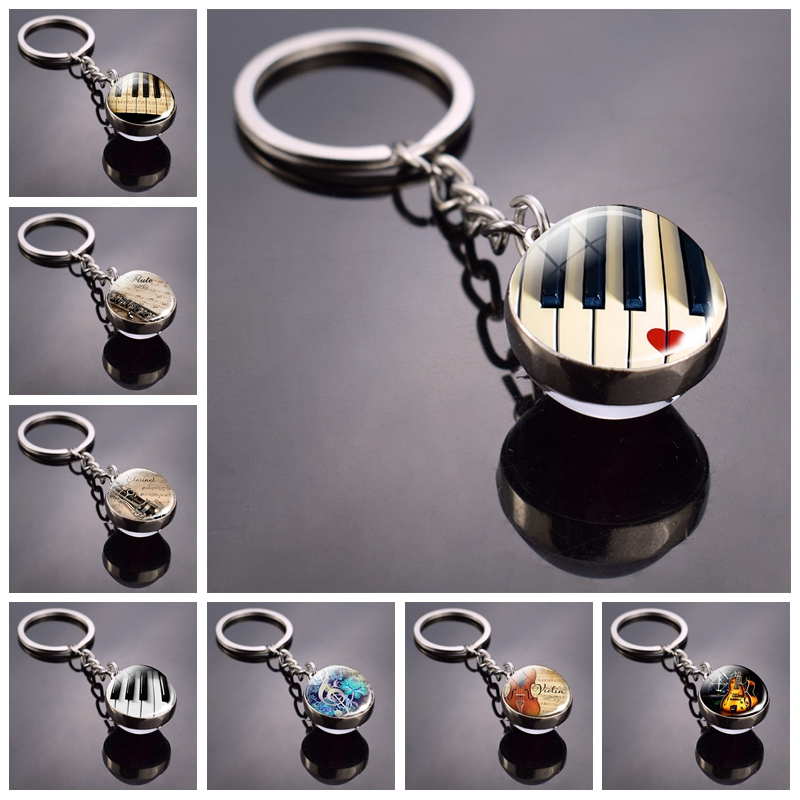 Musical Instrument Glass - Klavier Schlüsselbund Musik Instrumente Cleft Bild