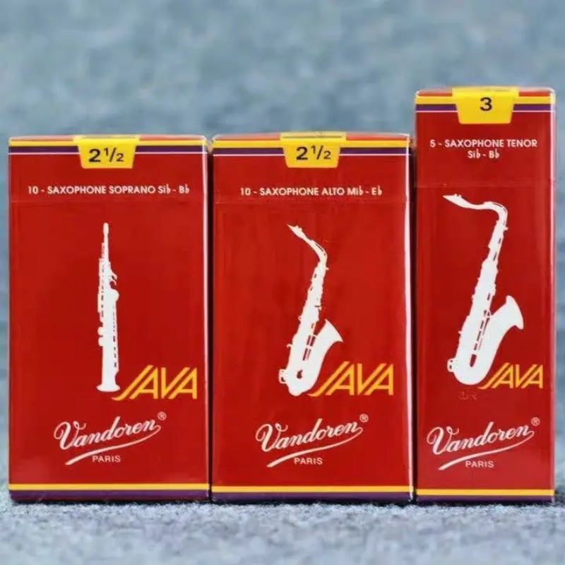 Musical Instrument Saxophone - Französisches Vandoren/Vendlin Reed JAVA Red Box,