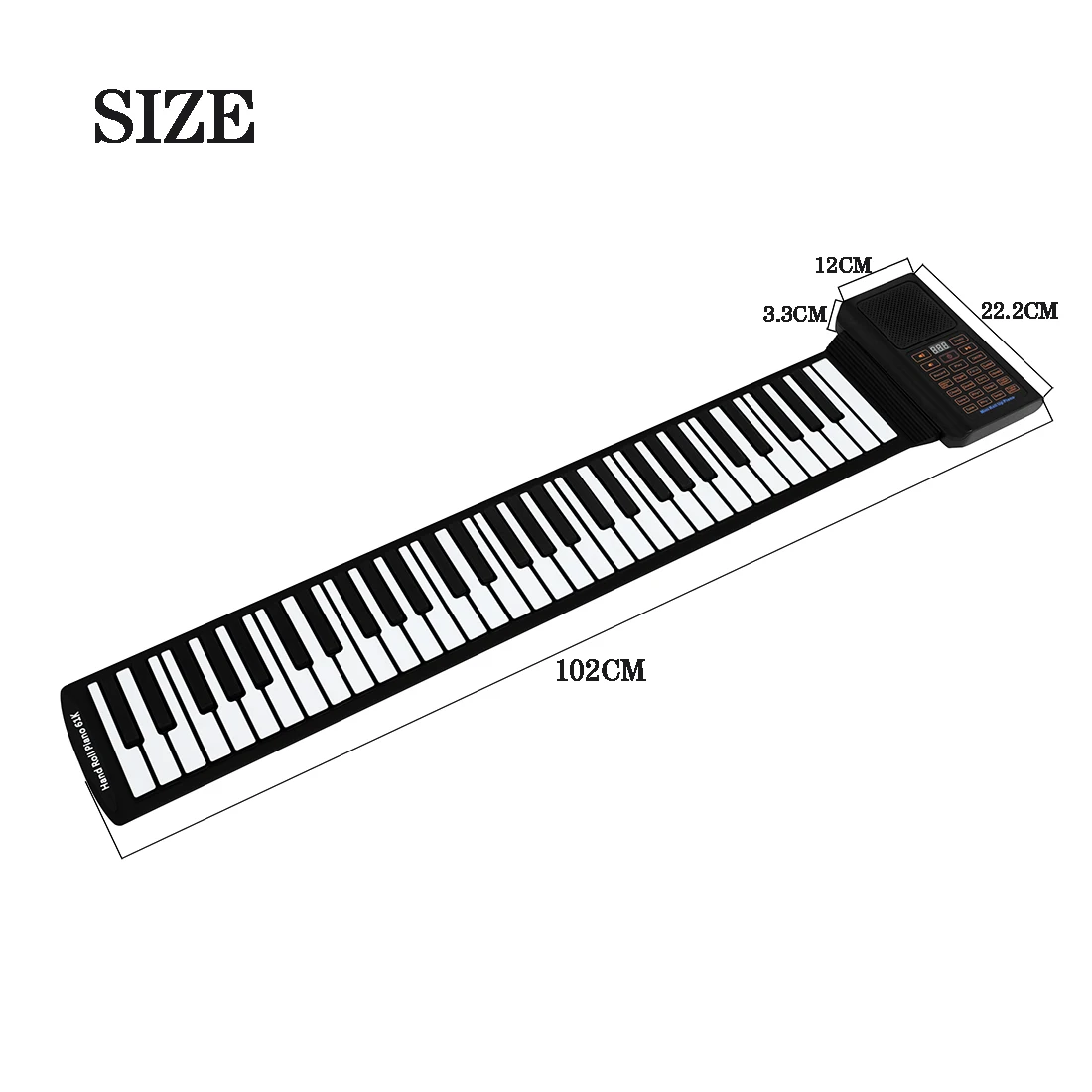 61 Tasten Mini Roll-Up-Klavier – Musical Instrument Of Keyboard Bewertung und Preis