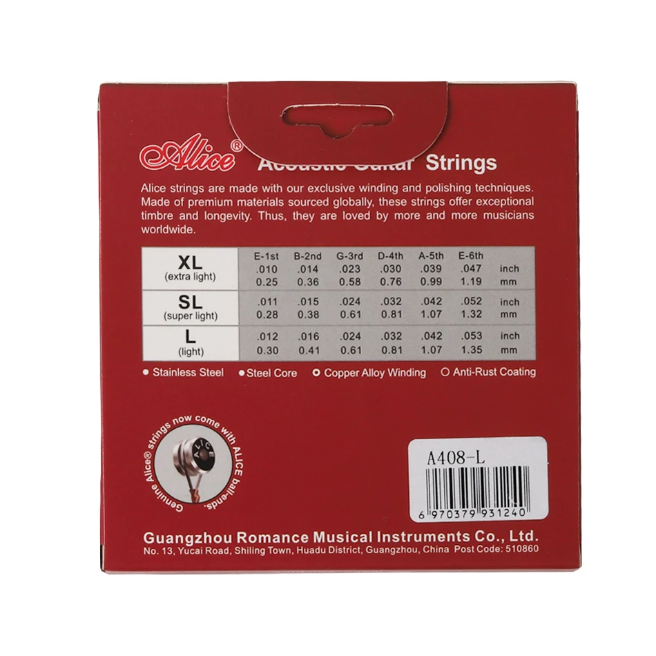 Alice A408 Komplettset für Aku – Musical Instrument Strings Bewertung und Preis
