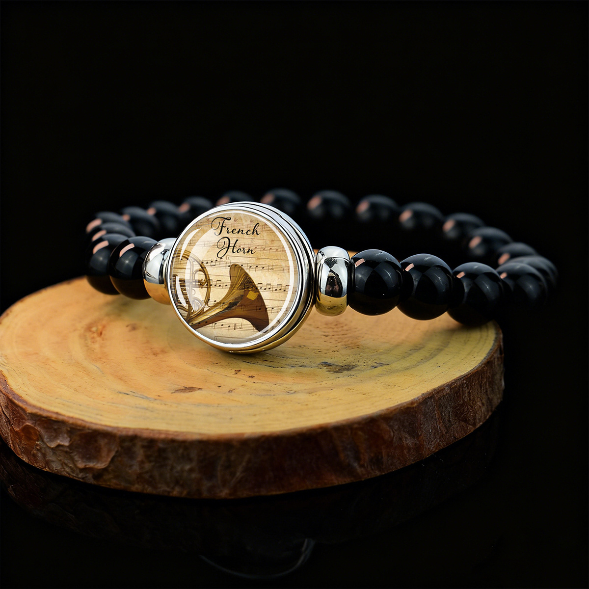1 Stück Musikthemen-Armband mi – Musical Instrument Glass Bewertung und Preis