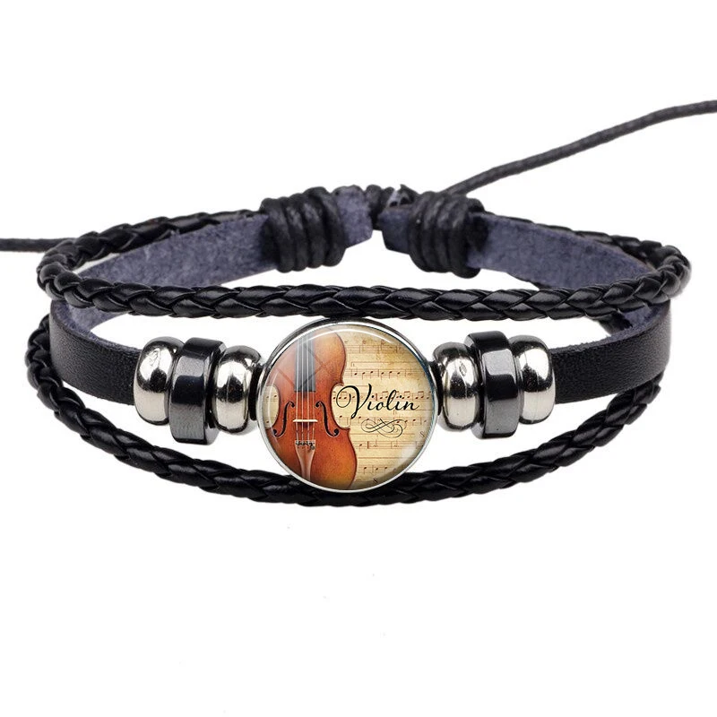 Musik Notizen Armband Vintage  – Musical Instrument Glass Bewertung und Preis