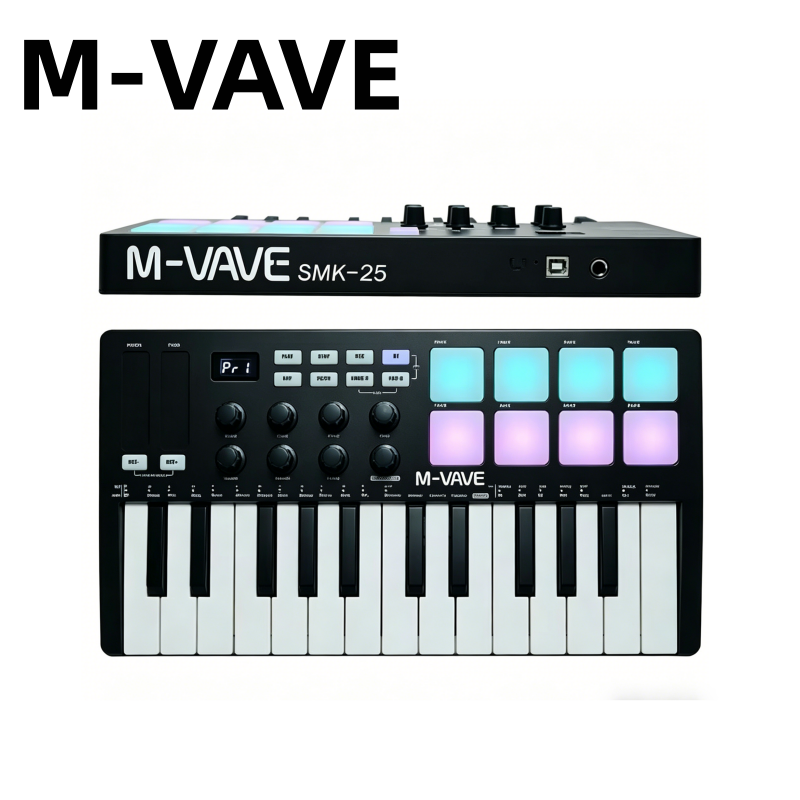 M-VAVE SMK-25 Schwarzes Tragba – Musical Instrument Keyboard Bewertung und Preis