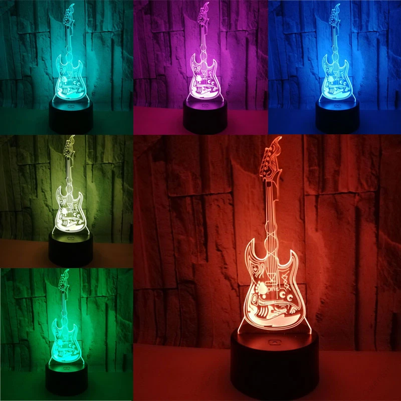 3D Illusion Nacht Licht Led US – Musical Instrument No Touch Bewertung und Preis