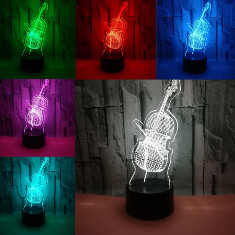 3D Illusion Nacht Licht Led US – Musical Instrument No Touch Bewertung und Preis